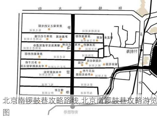 北京南锣鼓巷攻略路线,北京南锣鼓巷攻略游览图